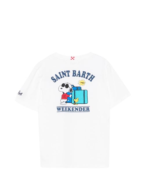 T-shirt bambino MC2 Saint Barth bianca con stampa MC2 SAINT BARTH Kids | PORTLAND JR02644L